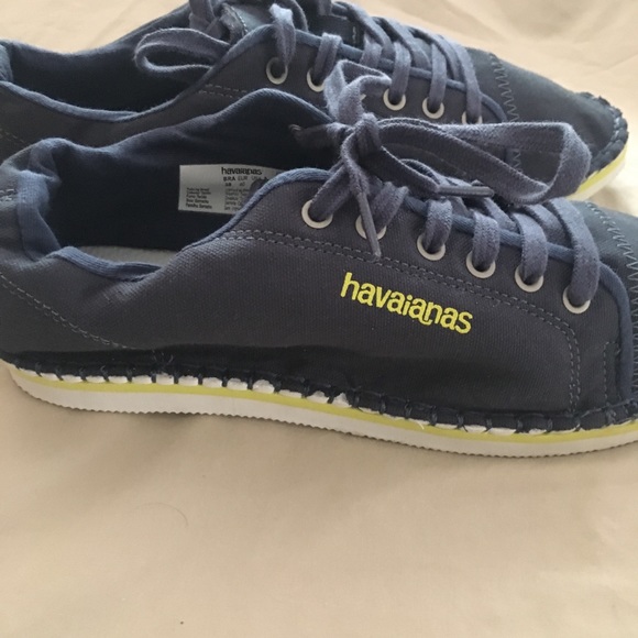 Havaianas Shoes - Havaianas Blue Canvas shoe laces espadrille